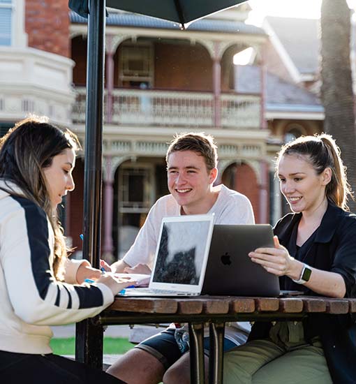 ACU students at Strathfield campus